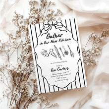 Load image into Gallery viewer, 2035 Whimsical Kitchen Baking Housewarming Party Invite, Moving Announcement, Editable Template, Digital Download
