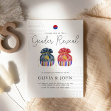 Load image into Gallery viewer, 0202 Korean Gender reveal invitation 4
