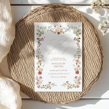 Load image into Gallery viewer, Floral Easter Brunch Invitation, Spring Church Gathering, Family Lunch Party Invite 0805
