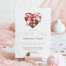Load image into Gallery viewer, 0801 Pink Valentines Party Favorite Things Invite, Gift Exchange, Galentine's Ladies Night, Digital Download
