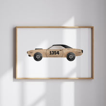 Load image into Gallery viewer, Watercolor car racer individual  art print (choose your print) 07-31704
