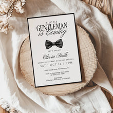 Load image into Gallery viewer, 2021 modern little gentle man baby shower invite
