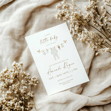 Load image into Gallery viewer, Gender Neutral Baby Suite Shower Invitation | Boho Teddy Bear Watercolor Suite | Digital Download 2031
