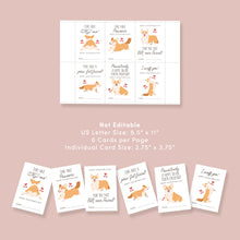 Load image into Gallery viewer, Corgi Valentine’s Day Cards for Kids, Dog Valentine Printables, Instant Download 0803
