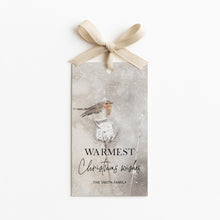 Load image into Gallery viewer, 2027 Winter Wonderland Animal Christmas Favor Tag Template, Editable Holiday Gift Tag, Printable Party Thank You Tag
