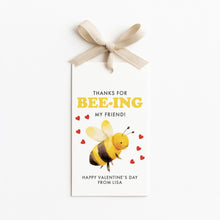 Load image into Gallery viewer, 08012 Thanks for Bee-ing My Friend Valentine Gift Tag Template, Digital Download
