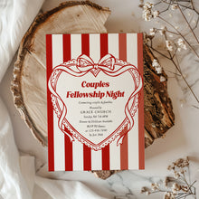 Load image into Gallery viewer, Couples Fellowship Night Invitation Church Family Dinner Christian Event Invite 0807
