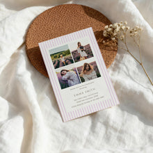 Load image into Gallery viewer, Graduation Announcement Photo Collage Invite Lavender Preppy Coquette Template 0808

