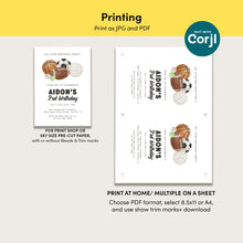 Load image into Gallery viewer, All Star Sports Birthday Invitation for Boys Multi-Sports Balls Party Invite Watercolor Template 0334
