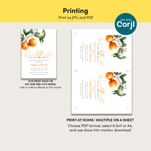 Load image into Gallery viewer, Citrus Little Cutie Baby Shower Invitation | Green Gingham Summer Picnic 2046
