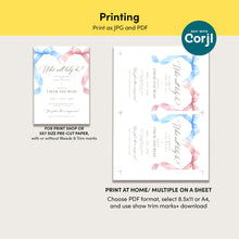 Load image into Gallery viewer, Corjl editable what will baby be invitation 2014
