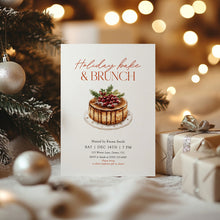 Load image into Gallery viewer, 2033 Christmas Brunch Invite, Friendsmas Bake &amp; Brunch Party, Editable Digital Download

