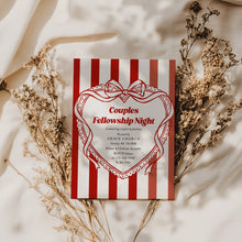 Load image into Gallery viewer, Couples Fellowship Night Invitation Church Family Dinner Christian Event Invite 0807
