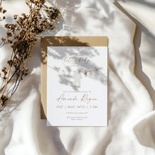 Load image into Gallery viewer, Gender Neutral Baby Suite Shower Invitation | Boho Teddy Bear Watercolor Suite | Digital Download 2031
