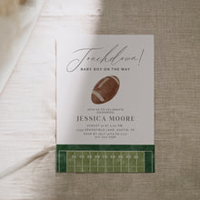 Load image into Gallery viewer, 2032 Touchdown Football Sports Baby Boy Shower Invite, Editable Template, Digital Download
