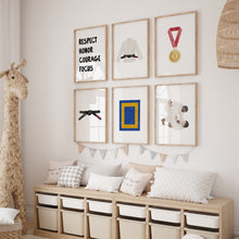 Load image into Gallery viewer, Jujitsu Wall Art Set of 6 Prints 07-361
