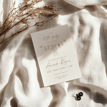 Load image into Gallery viewer, Gender Neutral Baby Suite Shower Invitation | Boho Teddy Bear Watercolor Suite | Digital Download 2031
