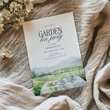 Load image into Gallery viewer, Mother’s Day Garden Tea Party Invitation Elegant Brunch Editable Template 0806
