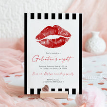 Load image into Gallery viewer, 0801 Galentine Night Out Party Invite, Valentines ladies Party, Editable Template, Digital Download
