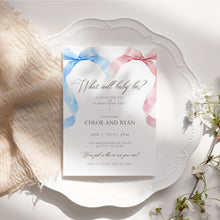 Load image into Gallery viewer, Corjl editable what will baby be invitation 2014
