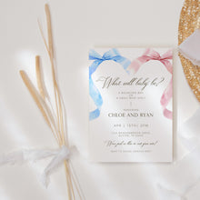 Load image into Gallery viewer, Corjl editable what will baby be invitation 2014
