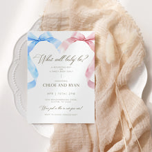 Load image into Gallery viewer, Corjl editable what will baby be invitation 2014
