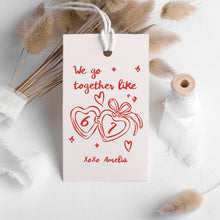 Load image into Gallery viewer, 08012 Funny 6 7 Hand-Drawn Valentine Gift Tag Template, Funny Kids, Digital Download
