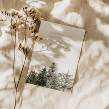 Load image into Gallery viewer, 2024 Winter woodland merry little Christmas tree baby shower invitation
