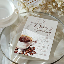 Load image into Gallery viewer, 2023 coffee a baby is brewing invite template
