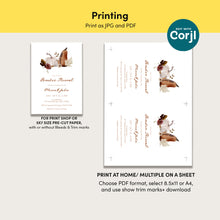 Load image into Gallery viewer, 2025 pumpkin gender reveal fall baby shower invitation template
