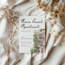 Load image into Gallery viewer, 2035 Home Sweet Apartment Housewarming Party Invite, Moving Announcement, digital download
