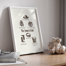 Load image into Gallery viewer, Western Cowboy the armor of God art print
