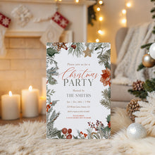 Load image into Gallery viewer, 2033 Editable Christmas Party Invite, Secret Santa &amp; Holiday Party Invitation, Digital Download, Friendsmas
