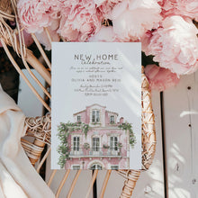 Load image into Gallery viewer, 2035 Pink New Home Celebration Housewarming Party Invite, Moving Announcement, Editable template, Digital Download
