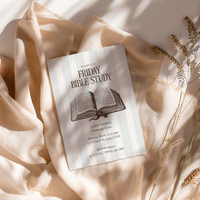 Load image into Gallery viewer, Friday Bible Study invitation template Christian Church Gathering Invite 0807
