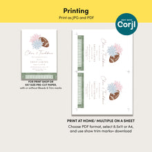 Load image into Gallery viewer, 2032 Cheer &amp; Touchdown Sports Football Baby Shower Invite, Editable Template, Digital Download
