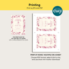 Load image into Gallery viewer, 2019 Burgundy pumpkin invitation template
