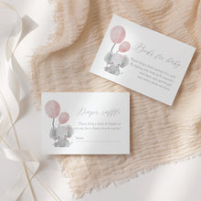Load image into Gallery viewer, Pink Elephant Baby Shower Invite Bundle (Digital Download) 2031
