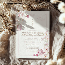 Load image into Gallery viewer, 0322 Korean 70th Birthday Invitation, Editable Template with Traditional Design for Chil-Soon, Digital download
