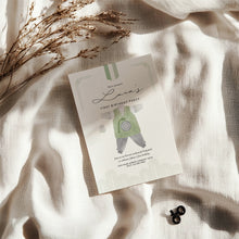 Load image into Gallery viewer, 0304 Green Korean first birthday dol invitation
