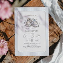 Load image into Gallery viewer, 2018 baby shoes baby shower invitation
