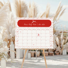 Load image into Gallery viewer, 2020 red apple in our eye baby shower baby arrival calendar template
