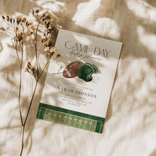 Load image into Gallery viewer, 2032 Game day Football Sports Baby Boy Shower Invite, Editable Template, Digital Download
