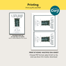 Load image into Gallery viewer, 2035 Editable Housewarming Party Invite, Moving Announcement, Editable template, Digital Download
