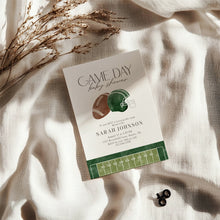 Load image into Gallery viewer, 2032 green Game day Football Sports Baby Boy Shower Invite, Editable Template, Digital Download
