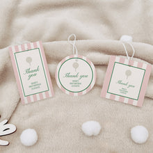 Load image into Gallery viewer, 0311 pink let&#39;s par tee golf birthday favor tag template
