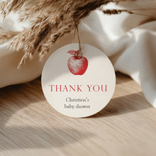 Load image into Gallery viewer, 2020 red apple in our eye  favor tag template
