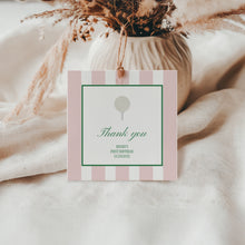 Load image into Gallery viewer, 0311 pink let&#39;s par tee golf birthday favor tag template
