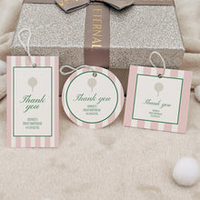 Load image into Gallery viewer, 0311 pink let&#39;s par tee golf birthday favor tag template

