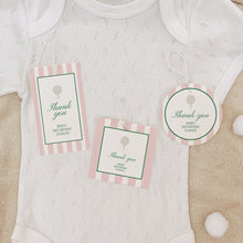 Load image into Gallery viewer, 0311 pink let&#39;s par tee golf birthday favor tag template
